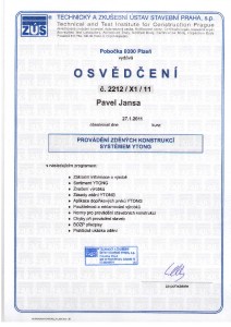 ZÚS – Osvědčení pro kontaktní systém